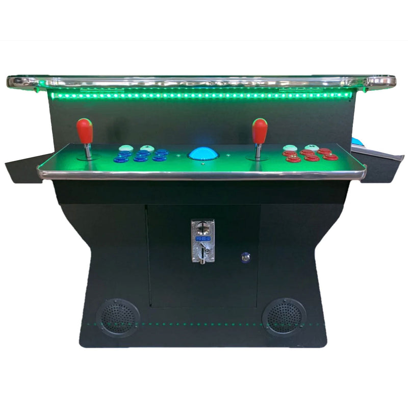 Top US Arcades  Player Lift Up Arcade Machine | Commercial Grade | 4600 Games | 32" Screen | 3 Trackballs | 2 Stools | BLK