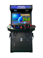 4 Player StandupUp Arcade Machine | 2 Shooting Guns |Commercial Grade | 4600 Games | 32" Screen | 1 Trackball | 2 Stools | AC