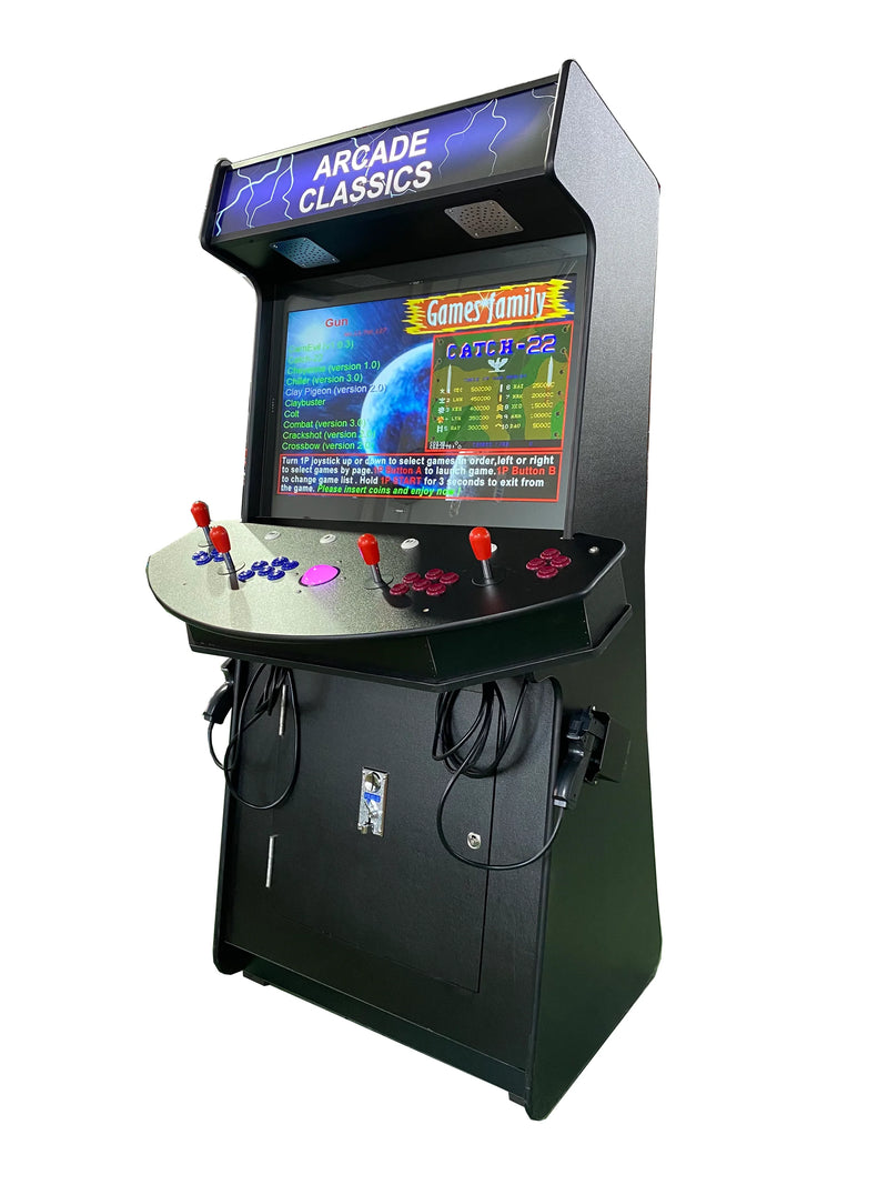 Round Arcade Machine 4 Player StandupUp Arcade Machine | 2 Shooting Guns |Commercial Grade ...
