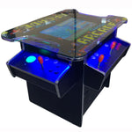 COCKTAIL TABLE ARCADE | COMMERCIAL GRADE | 22" Screen | 3505 Games | Trackball | 2 Stools | BLK