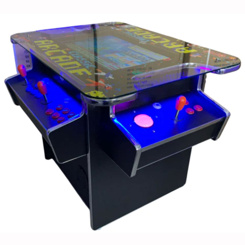 COCKTAIL TABLE ARCADE | COMMERCIAL GRADE | 22" Screen | 3505 Games | Trackball | 2 Stools | BLK