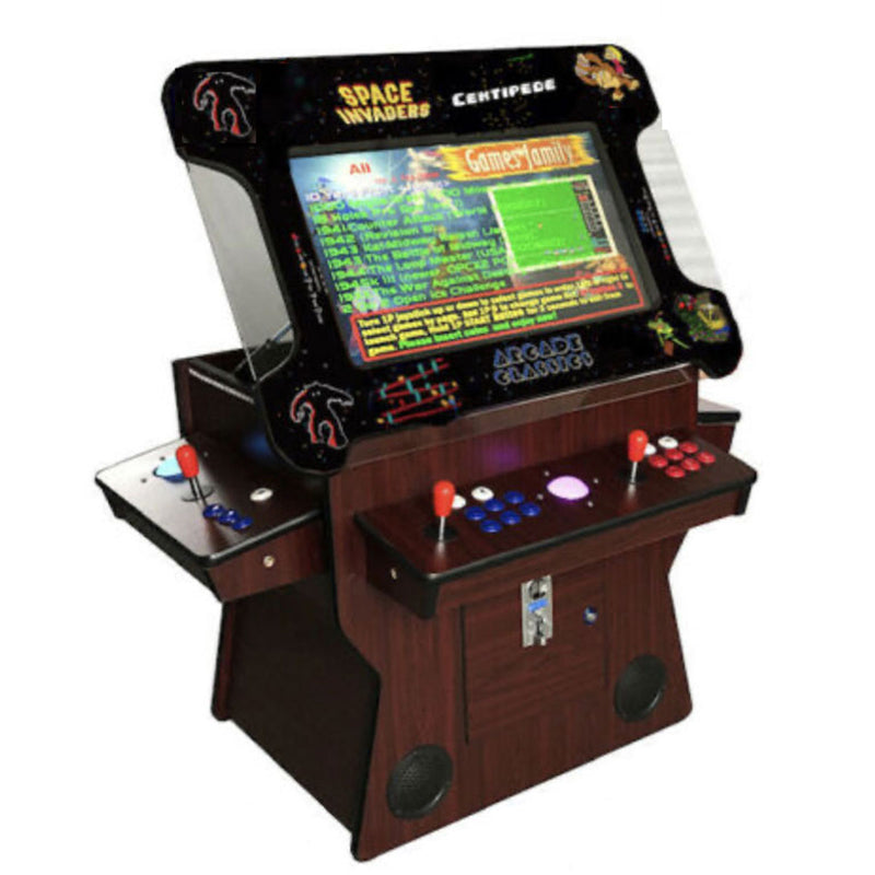 4 Player Lift Up Arcade Machine |Commercial Grade | 3505 Games | 26.5" Screen | 3 Trackballs | 2 Stools | DKW