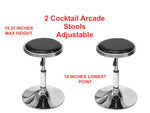 Set of 2 Swivel Bar Stools